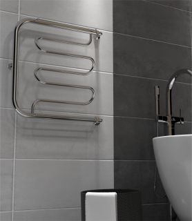 Полотенцесушитель водяной Indigo Фокстрот Liana FLW50-60P с полкой 50x60 см хром